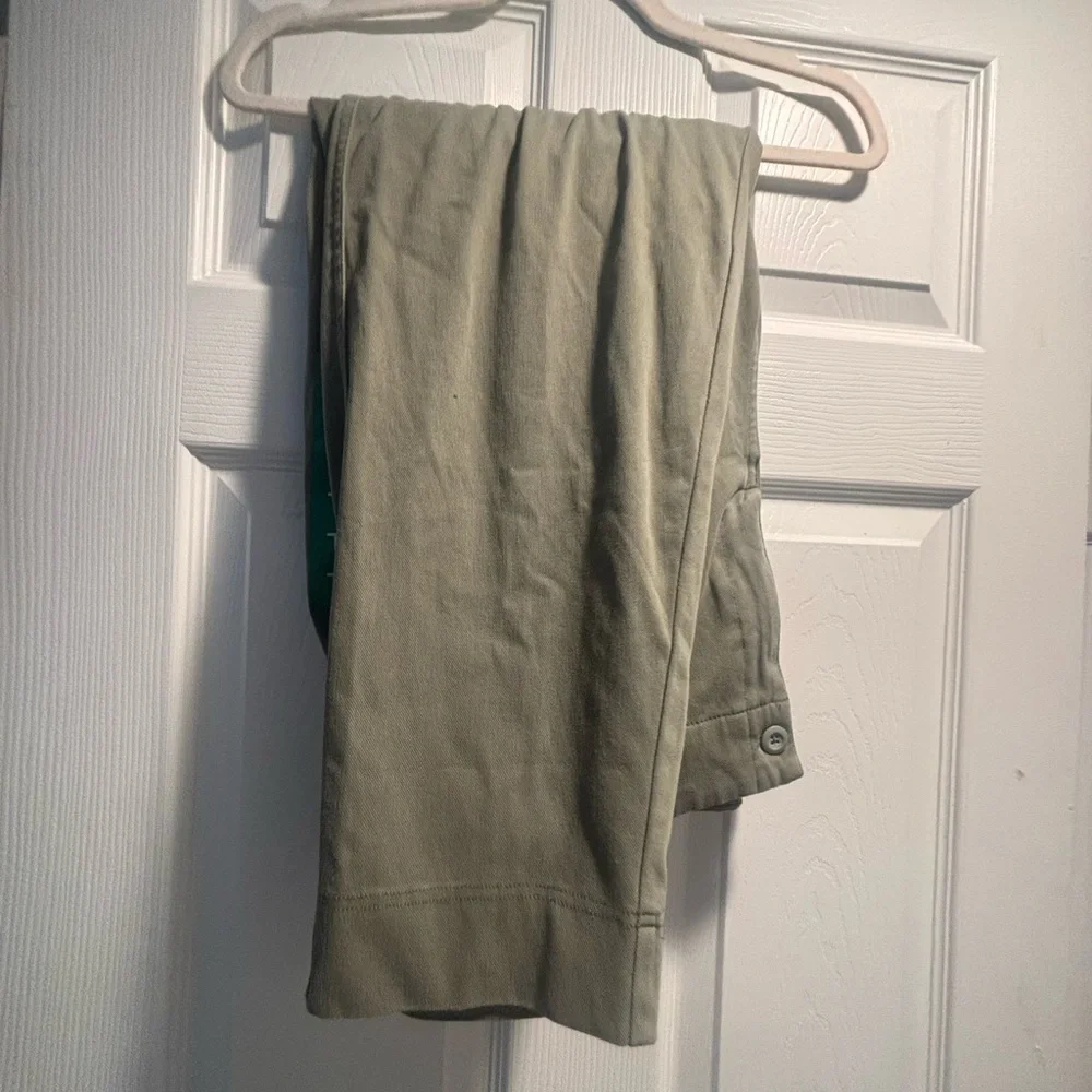 32 Degrees Relaxed Fit Olive Green Cropped Pants XL - Picture 4 of 4
